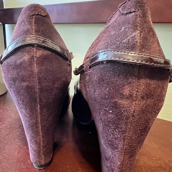 Farylrobin Burgundy and Red Wedges - Picture 5 of 7